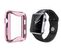 Verre Trempé Pour Watch Serie 6 40 Mm/ Serie Se 40 Mm + Coque De Protection Souple Silicone Rose