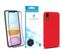 Verre Trempé Bords Noirs Pour iPhone 12/ iPhone 12 Pro + Coque De Protection Souple Silicone Rouge