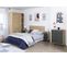 Commode, meuble de rangement coloris chêne nordique, gris anthracite - L. 78 x H. 94  x P. 40 cm