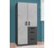 Armoire Placard Meuble De Rangement 2 Portes - l. 91 X H. 199 X P. 58 Cm