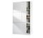 Armoire, placard avec 2 portes coulissantes coloris blanc  brillant -  L. 120 x H. 200 x P. 50 cm