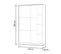 Armoire, placard avec 2 portes coulissantes coloris blanc  brillant -  L. 120 x H. 200 x P. 50 cm