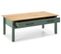 Table Basse En Pin Massif Ciré Avec Rangements Coloris Naturel/vert Foncé