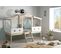 Lit Enfant Cabane En Mdf Et Pin Coloris Blanc, Naturel - L. 206 X P. 131 X H. 165 Cm