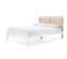 Lit Adulte En Pin Et Mdf Coloris Blanc, Naturel - L. 197,7 X P. 153,2 X H. 100 Cm