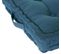 Lot De 2 Coussins De Sol En Coton, Coloris Bleu Canard - Dim : L 40 X L 40 X H 8 Cm