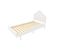 Lit Enfant Maison En Bois Massif 90x200 Cm, Blanc