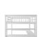 Lit Mezzanine Enfant 140 X 200 Avec Rangements Et Bureau Sous Lit, Blanc