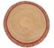 Tapis Rond Kana En Jute - Rouge -180x180 Cm