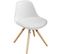 Fauteuil Enfant Chaise Confortable En Bouleau Pour Enfant Avec Assise Rembourrée Blanc, Fst46-w