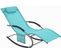 Bain De Soleil Chaise Longue Fauteuil À Bascule Avec Appui-tête Et Pochette Latérale, Ogs28-hb