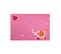 Tapis Enfant 90x160 Rectangle Fait Main En Acrylique Rose Happy Fil