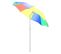 Parasol Inclinable Rond Ø 160 Cm Métal Tissu Multicolore