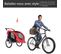 Remorque Vélo Jogger 2 En 1 Pour Animaux Rouge