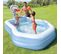 Piscinette Gonflable Avec Panier Basket - L. 257 X H. 130 Cm - Bleu