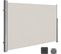 Store Latéral, Brise-vue Rétractable, Paravent, Pare-soleil, 1,6 x 3,5 m,  beige