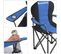 Chaise De Camping Pliante, Assise Confortable Avec Rembourrage En Mousse, Avec Porte-bouteilles