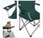 Lot De 2 Chaises De Camping, Confortable, Structure Robuste,avec Porte-bouteille, Chaise D’extérieur