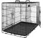 Cage Pour Chiens, Avec 2 Portes, 122 X 74,5 X 80,5 Cm, Noir