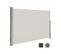 180 X 350 Cm (h X L) Store Latéral Pour Balcon, Terrasse, Brise-vue Pare-soleil Beige