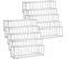 Lot De 10, Gabion Pour Pierre,cloture Gabion,100 X 30 X 30 cm，argent