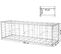 Lot De 10, Gabion Pour Pierre,cloture Gabion,100 X 30 X 30 cm，argent