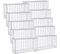 Lot De 10, Gabion Pour Pierre, Cloture Gabion, 100 X 50 X 30 cm, Argent