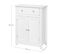 Armoire De Salle De Bain avec tiroir et 2 portes, 60 x 30 x 80 cm (l x l x h), Blanc