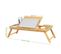 Table De Lit Pliable,petite Table En Bambou Pour Ordinateur Portable,pour Gaucher Et Droitier