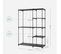 Armoire De Rangement, Organisateur, Pour Vestiaire, Chambre, 112 X 43 X 165 Cm, Noir RYG24BK