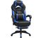 Fauteuil Gamer Ergonomique, Fauteuil De Bureau, Capacité De Charge 150 Kg, Bleu Et Noir