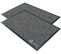 Lot De 2 Tapis De Porte Paillasson 40x60cm Anthracite