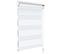 Store Enrouleur Jour Nuit Double 55x150cm Blanc