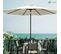 Parasol Inclinable 2.70 X 2.40m Avec Housse De Protection Beige