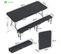 Ensemble De Table Et Bancs Camping Pliables 180 cm Hdpe Style Polyrotin Noir