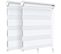 Lot De 2 Store Enrouleur Jour Nuit Double 90x150cm Blanc