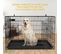 Cage Pour Chien Pliable Avec 2 Portes Verrouillable Plateau Amovible 122x75x81cm