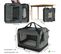 Sac Transport Pliable Chien Chat Caisse Cage Portable 82x60x60cm Gris