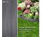 Bordure De Jardin Pe Haute Flexible 20m Avec Piquets Gris