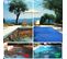 Bache Piscine Rectangulaire Double Couche Polyethylene 160 Gr/m2 Avec Filet Ecoulement 5x10m Bleue