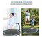 Trampoline de Fitness Pliable 122 Cm avec Poignée, Hauteur Ajustable pour Adultes et Enfants