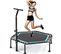 Trampoline de Fitness Pliable 122 Cm avec Poignée, Hauteur Ajustable pour Adultes et Enfants