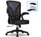 Chaise Bureau Accoudoir Pliable Fauteuil De Bureau Dossier Inclinable Hauteur Réglable Charge 150kg