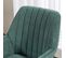 Fauteuil à Bascule Scandinave Rocking Chaise Relax Berçante Et Repos En Tissu, Vert, 60x71x90cm
