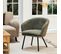 Lot De 2 Fauteuils De Salon Scandinaves Chaise Relax Sofa Avec Accoudoirs Pieds En Métal, Vert