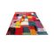 Tapis de salon moderne BRUSH - Multicolore - 200x200 Cm