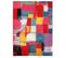 Tapis de salon moderne BRUSH - Multicolore - 200x200 Cm