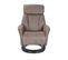 Fauteuil De Relaxation Manuel - Athos - Tissu Microfibre Marron