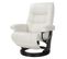 Fauteuil De Relaxation Design - Max - Cuir Blanc