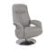 Fauteuil De Relaxation Électrique - Tolma - Cuir Gris Tourterelle